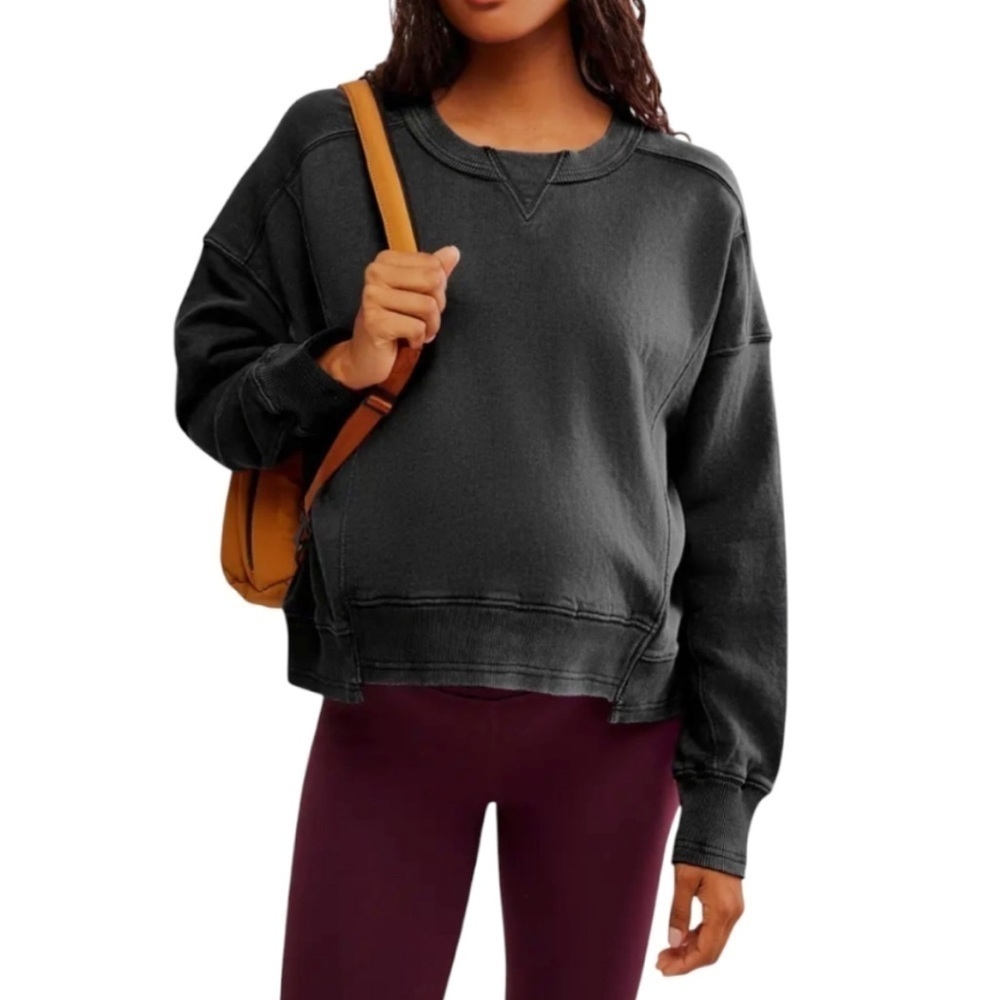 NWT NEW Free People Movement x Hatch intercept pullover in black